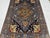 Blue Afghan Sultani Natural Dye Wool Rug, Persian Heriz Medallion Design, 5′9″ × 8′ For Sale - Image 4 of 14