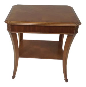 Traditional Walnut End Table