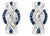 Late 20th Century 18K White Gold Line Drop Earrings Diamonds, Pair For Sale
