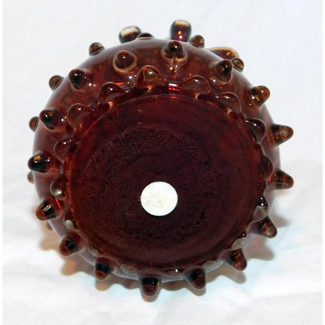 Glass Vintage Empoli Glass Vase For Sale - Image 7 of 7