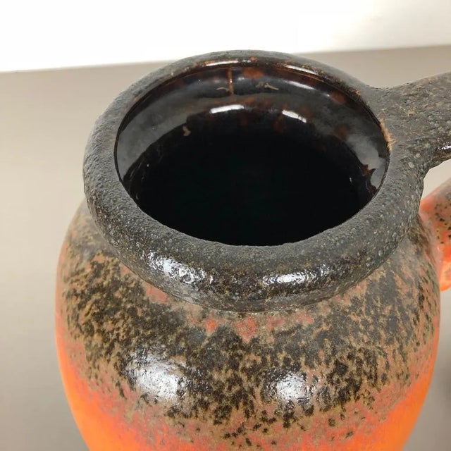 Green Model 484 Pottery Fat Lava Vases from Scheurich, Germany, 1970s, Set of 2 For Sale - Image 8 of 18