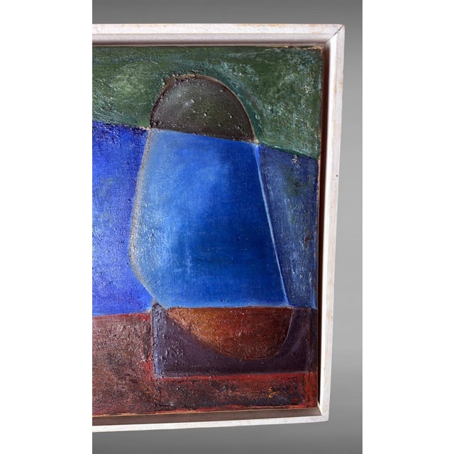Mid 20th Century Abstract Lyrical French Oil Painting on Canvas For Sale - Image 9 of 18