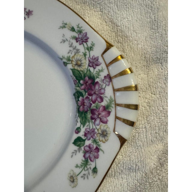 Ceramic Vintage Narumi Japan Floral Porcelain 4-Piece Serving Set For Sale - Image 7 of 9