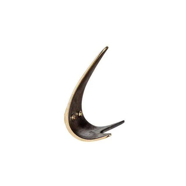 Metal Carl Auböck Model #4086 Patinated Brass Hook For Sale - Image 7 of 12
