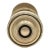 Traditional Cast Brass Concentric Beaded Door Knob Set For Sale