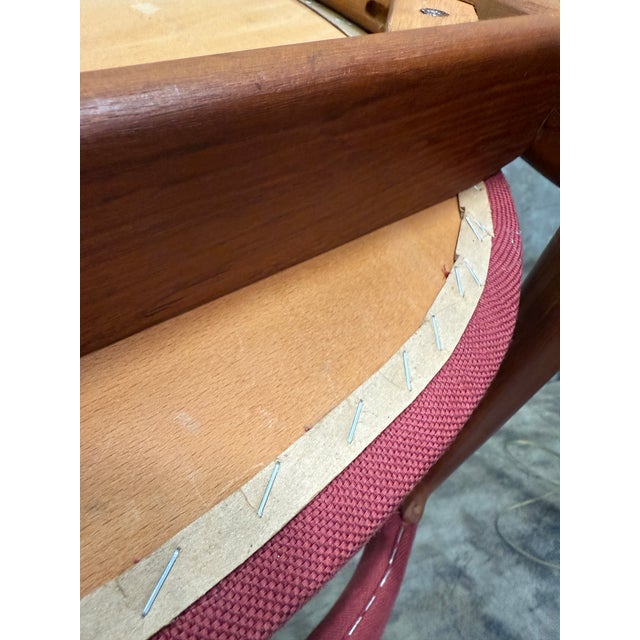 Attributed to Kai Kristiansen “Troja” Teak Armchair — Midcentury Danish Modern (1950s) For Sale - Image 14 of 17