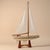 1980s Brass and Stone Sailboat Model For Sale - Image 4 of 8