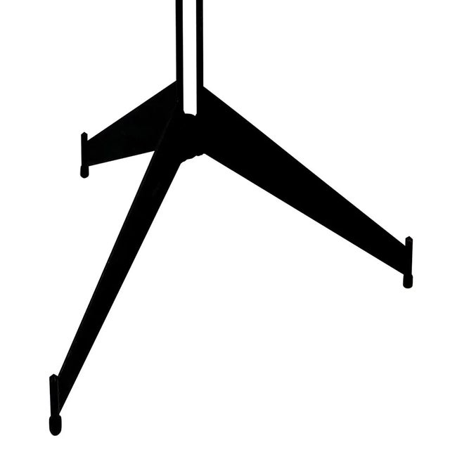 Black Mid-Century Black Metal & Brass Sputnik Style Coat Stand, 1950s For Sale - Image 8 of 9