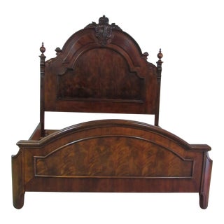 1980s Henredon Victorian King Bed Palace For Sale