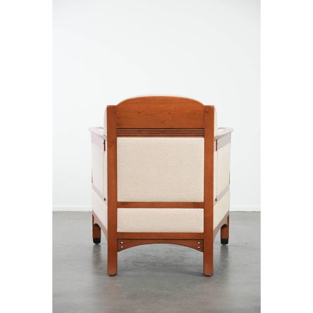 Art Nouveau Lounge Chair with Wooden Frame by Schuitema For Sale - Image 4 of 15