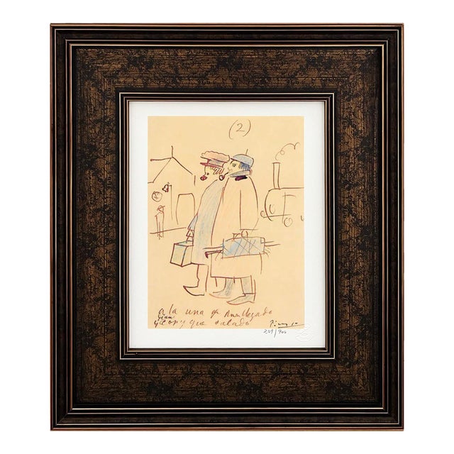 Pablo Picasso Trip to Paris 2 Limited Edition Framed For Sale