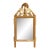 18th Century French Louis XVI Provencal Giltwood Mirror With Lyre Crest For Sale