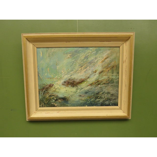 Karolyi, Fish, 1968, Oil on Board, Framed For Sale - Image 9 of 14