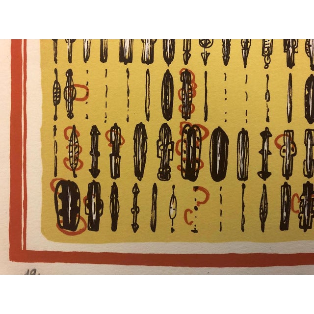 Guy Roussille, Composition, Lithograph For Sale - Image 3 of 6