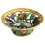 20th Century Decorative Flowers Ceramic Bowl For Sale