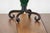Vintage Tole Metal Leaf Vase, Scrolled Feet For Sale - Image 6 of 6