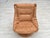 Scandinavian Swivel Armchair in Leather and Bentwood, 1980s For Sale - Image 6 of 18