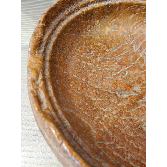 19th Century Indonesian Organic Burled Teak Bowl For Sale In Washington DC - Image 6 of 9