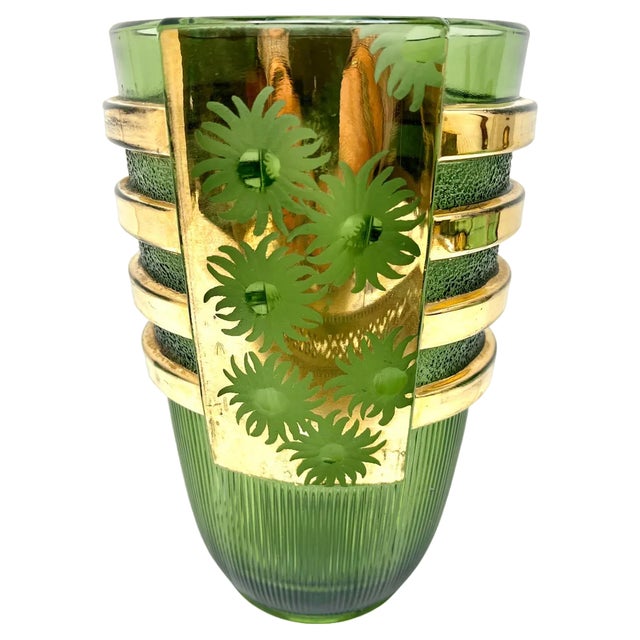 Art Deco Model Egmont Vase by Charles Graffart for Val Saint Lambert, 1934 For Sale
