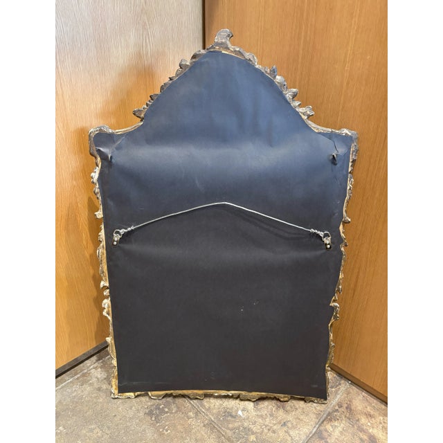 Antique Large Gilt Wood Mirror, Italy For Sale - Image 10 of 12