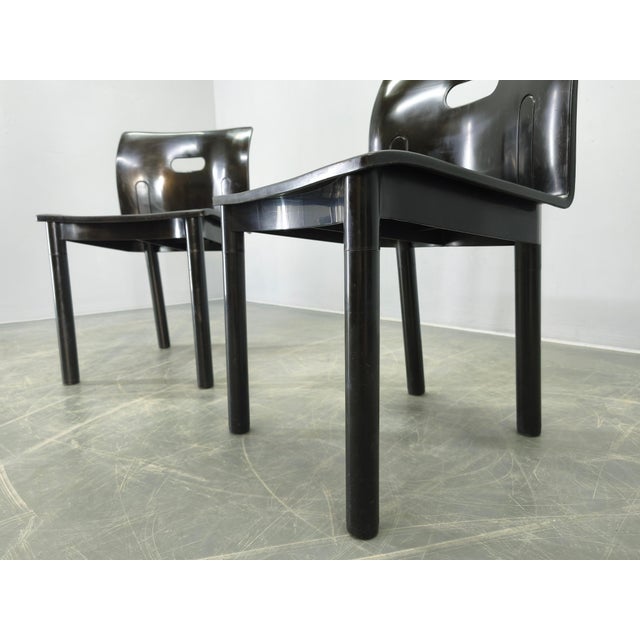 Model 4870 Chairs attributed to Anna Castelli Ferrieri for Kartell, 1980s, Set of 4 For Sale - Image 9 of 13