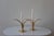 Mid-Century Modern Mid 20th Century Pair of Liljan Brass Candleholders by Ivar Åhlenius Björk for Ystad Metall For Sale - Image 3 of 6