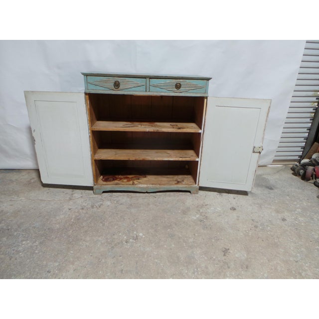 Swedish Gustavian 100% Original Painted Sideboard For Sale - Image 4 of 11