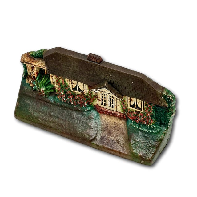 Rare & Hard to Find Antique American Cottage Cast Iron Doorstop by Cjo H L Judd Co. Circa 1920s For Sale - Image 12 of 18