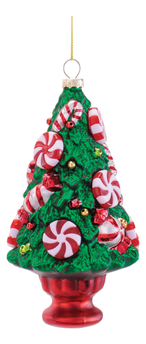 Glass Candy Tree Ornaments (Set of 12)