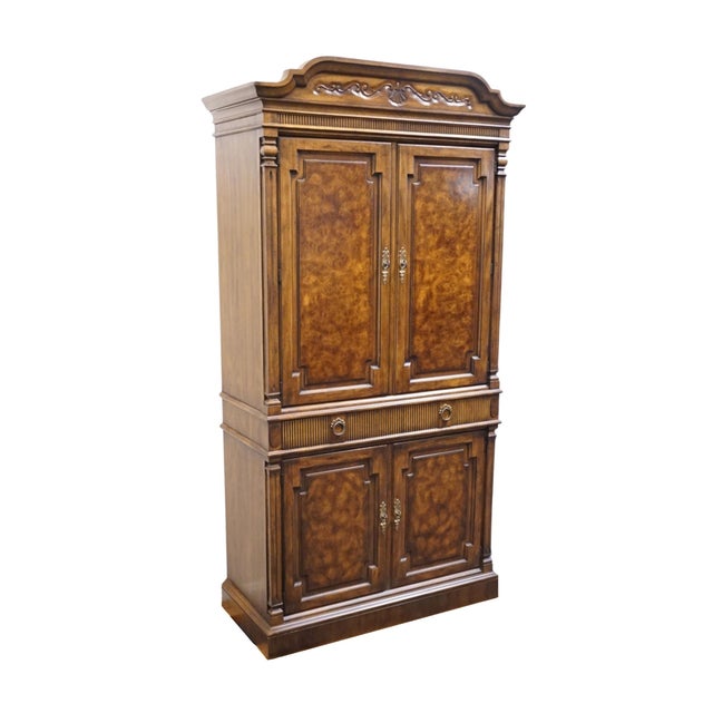 DREXEL HERITAGE Cameo Classics Italian Neoclassical Tuscan Style 41" Clothing Storage Armoire 191-440 78.5" High 41" Wide...