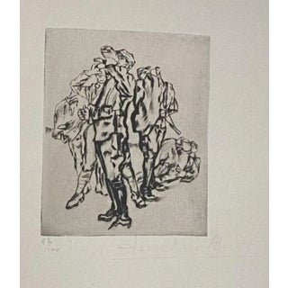 Anselmo Bucci, Military, Etching, 1917 For Sale