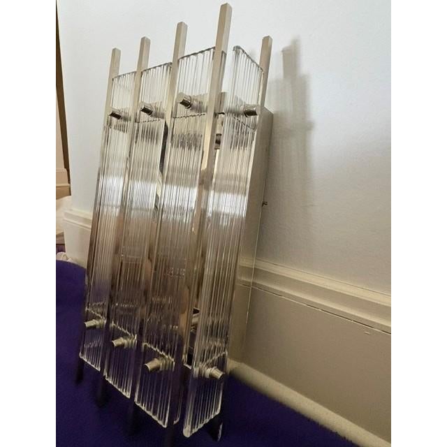 2010s Restoration Hardware San Marco Rectangular Sconce in Polished Nickel Large For Sale - Image 5 of 5