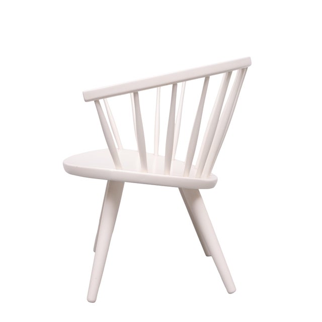 Yngve Ekström Arka White Lounge Chair by Yngve Ekström for Stolab, 1950 For Sale - Image 4 of 9