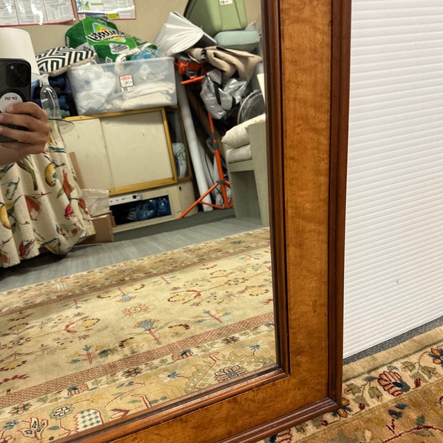 Traditional Two-Tone Wood Frame Wall Mirror For Sale - Image 11 of 12