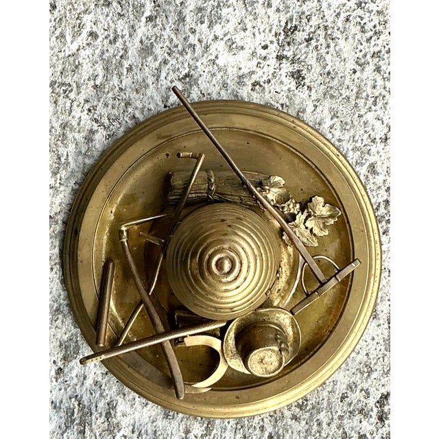Vintage Boho Brass Honey Pot For Sale - Image 12 of 16