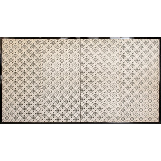 1960s Shōwa Era Japanese Byobu Screen "Autumn Festival Scene by the Bridge" For Sale - Image 16 of 17