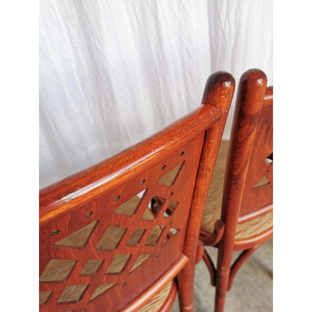 Vintage Italian Bistro Chairs, 1980s, Set of 6 For Sale - Image 4 of 18