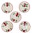Vintage Blue Ridge Southern Potteries "Crab Apple" Bread & Butter Plates - Set of 4 For Sale
