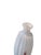 White Mid Century Italian Murano Style White Ribbed Rigadin Glass Vase With Millefiori Murrine For Sale - Image 8 of 9