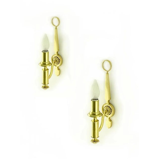 1960s Vintage Neoclassical Sconces, Set of 2 For Sale - Image 5 of 7