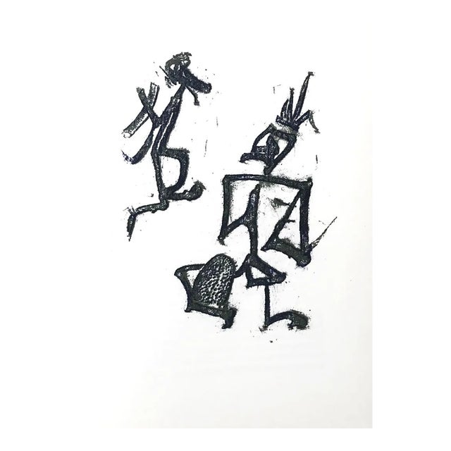 Max Ernst Original Lithograph 1970 Crazy and Five O’clock Tea-4 For Sale