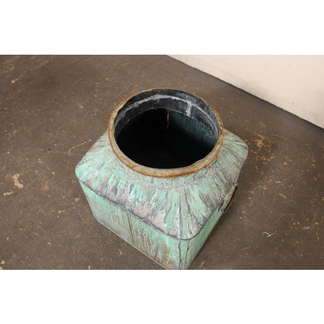 French Vintage Copper Vessel W/ Great Patina For Sale - Image 12 of 13