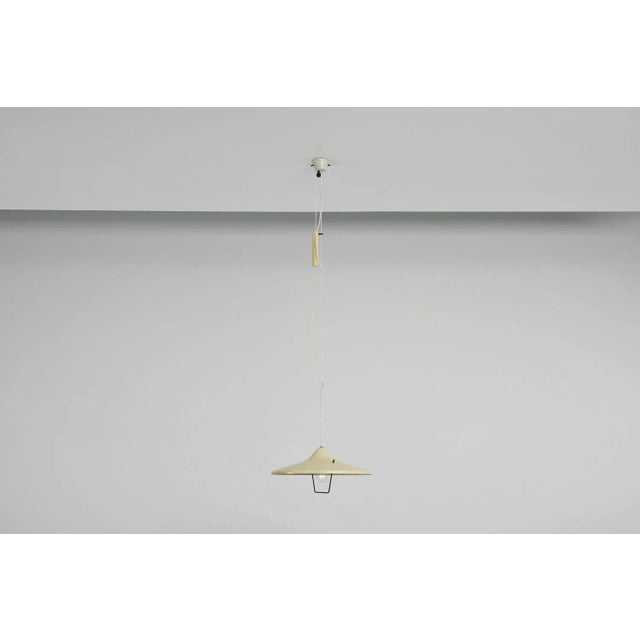 Black Counter Balance Pendant Lamp from Stilnovo, 1955 For Sale - Image 8 of 13