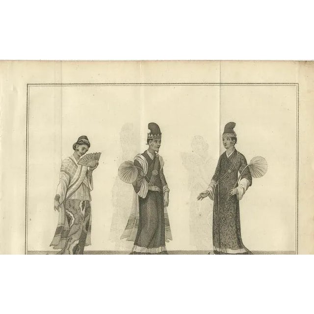 Burmese Official and Wife and Secretary in Ceremonial Dress, 1800, Paper For Sale - Image 3 of 10