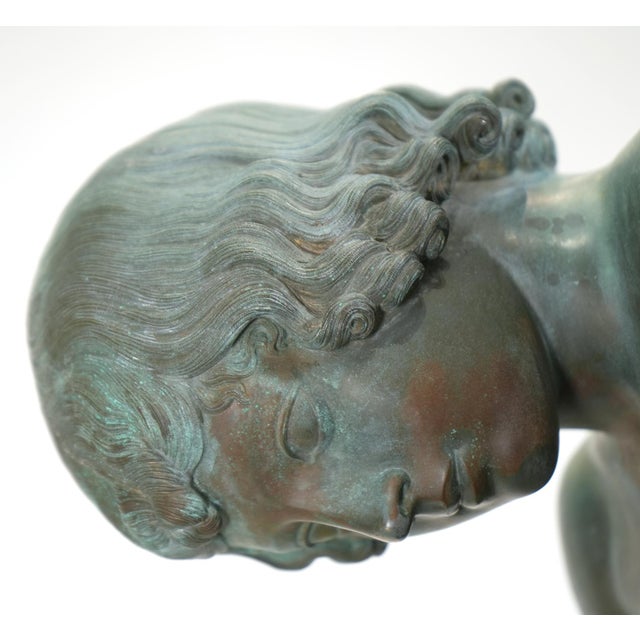 Spinario (Boy with Thorn) Benedetto Boschetti, Roma Bronze Sculpture A large-scale and very finely modeled Grand Tour...