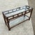 1970s Vintage Bamboo Glass Console Table For Sale - Image 5 of 5
