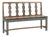 Vintage Indian Painted Teakwood Bench For Sale