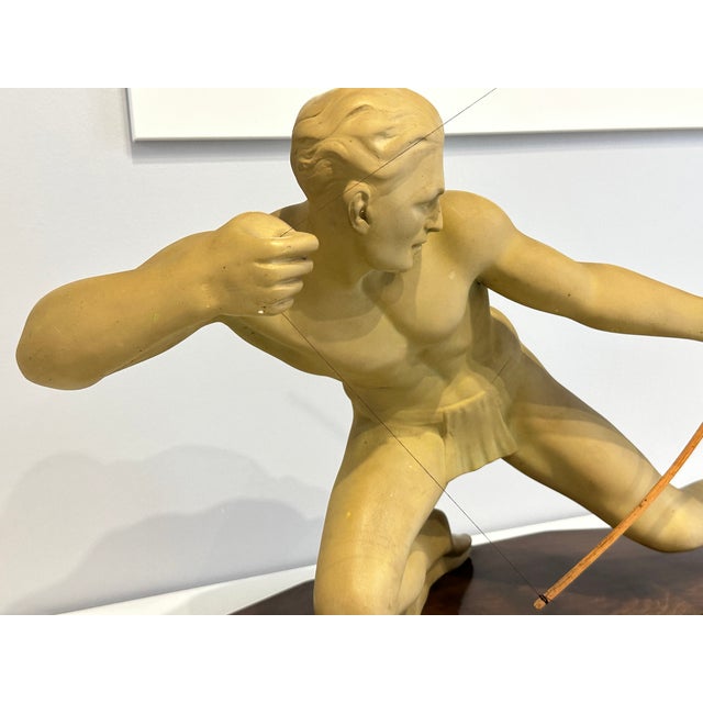 1930s Melani, Large Art Deco Archer Sculpture, 1930, Plaster For Sale - Image 5 of 18