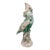 Vintage Hand-Painted Cast Stone Cockatoo Garden Statue For Sale