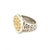 This is an authentic signed ring by Lois Hill, it is crafted from sterling silver with yellow gold platting . The top of...